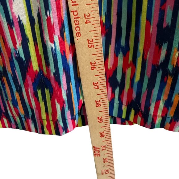 Lior Paris Abstract Print Button-Down Shirt Top Medium Multicolor Colorful - Picture 5 of 6